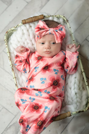 Pink Wine Baby Gown