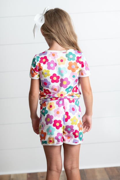 Bright Flower Short Set