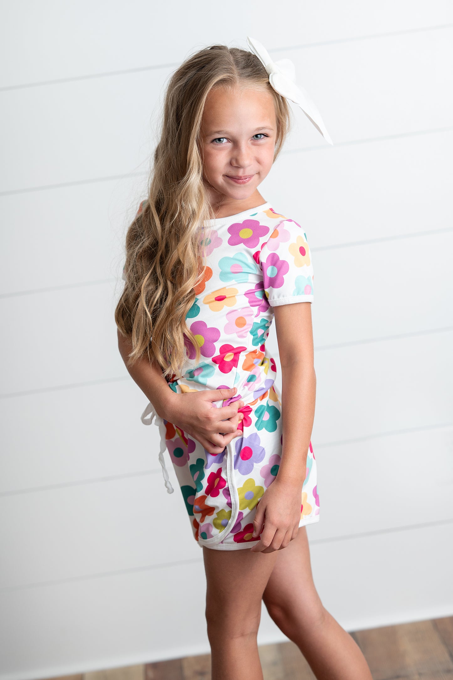 Bright Flower Short Set