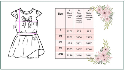 Peach Bow Skort Set
