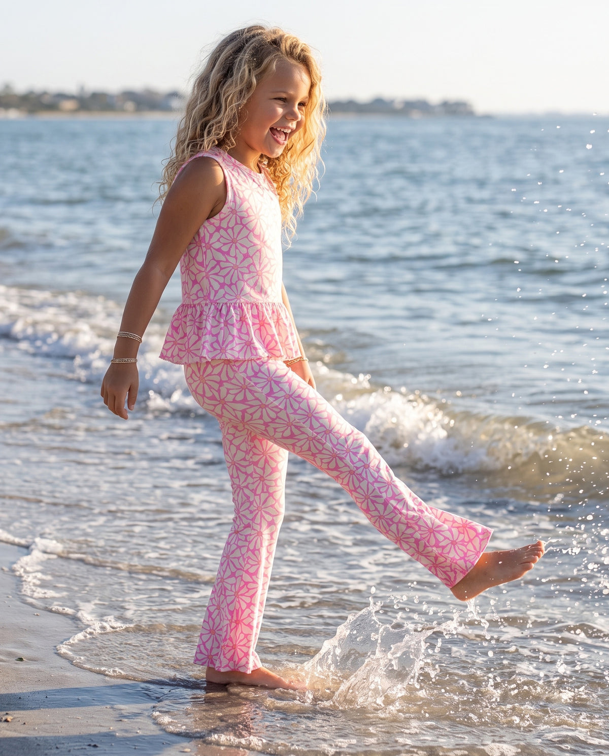 Pink Groove Pant Set