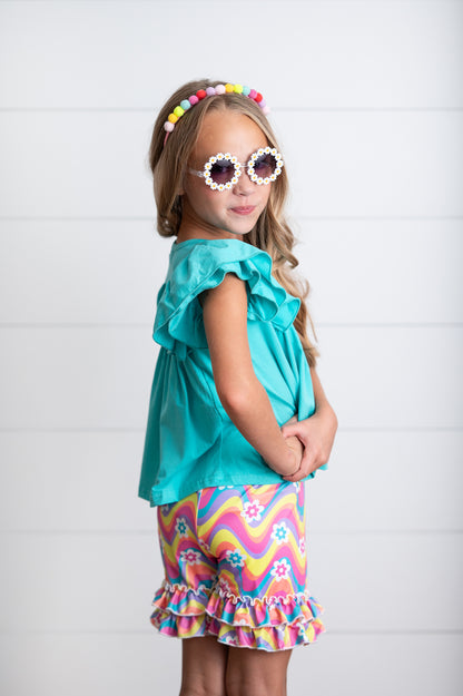 Sophia Bright Wave Short Set