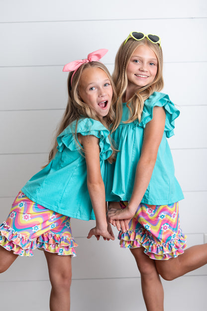 Sophia Bright Wave Short Set