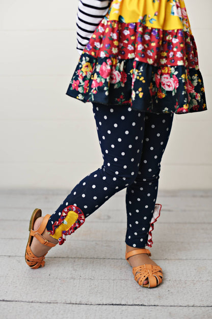 Navy 3 Tiered Pant Set