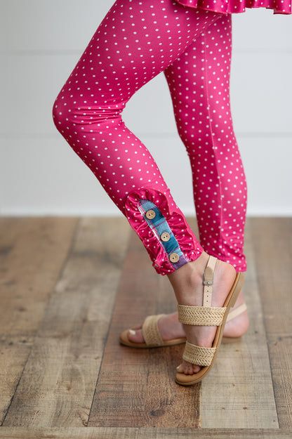 Teal Pink Plaid Pant Set