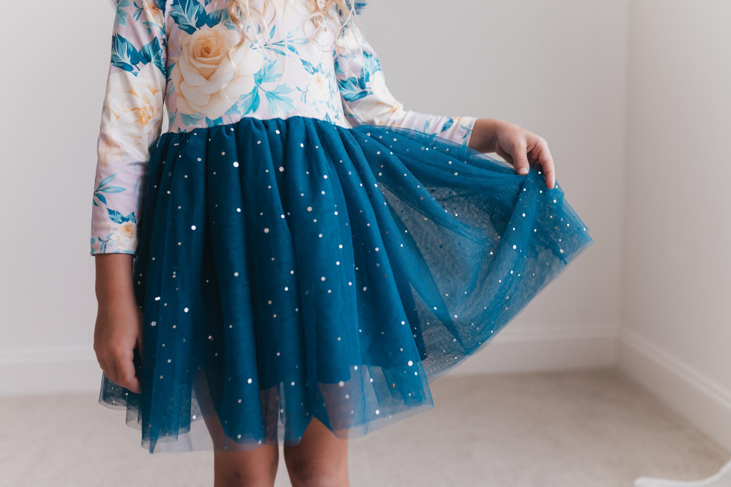 Teal Tulle Dress