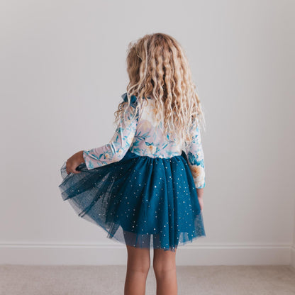 Teal Tulle Dress