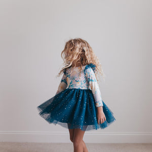 Teal Tulle Dress