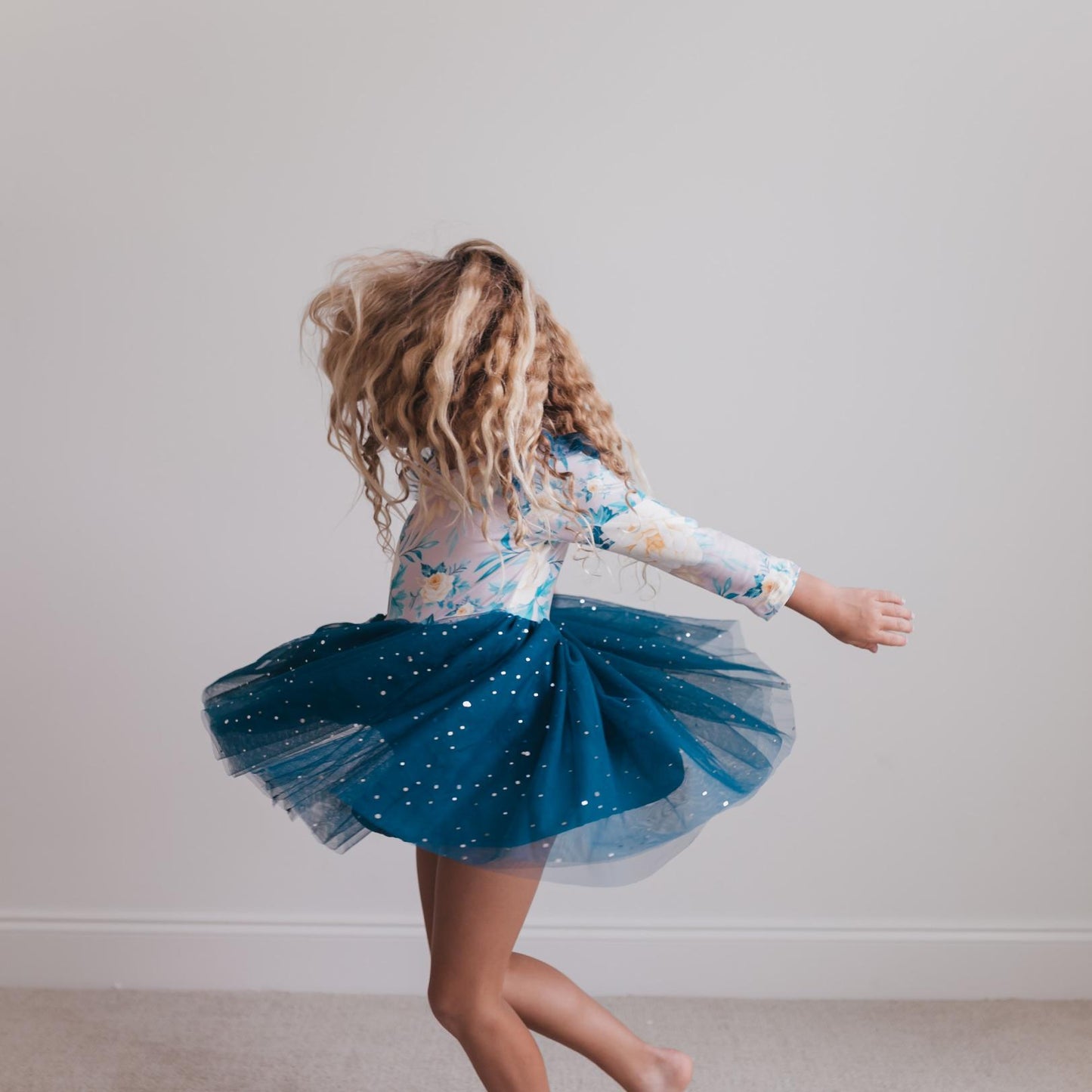 Teal Tulle Dress