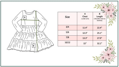Ella Christmas Poinsettia Twirl Dress