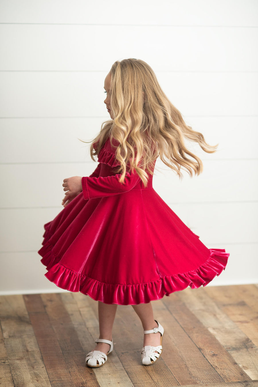 Fuschia Velvet Dress