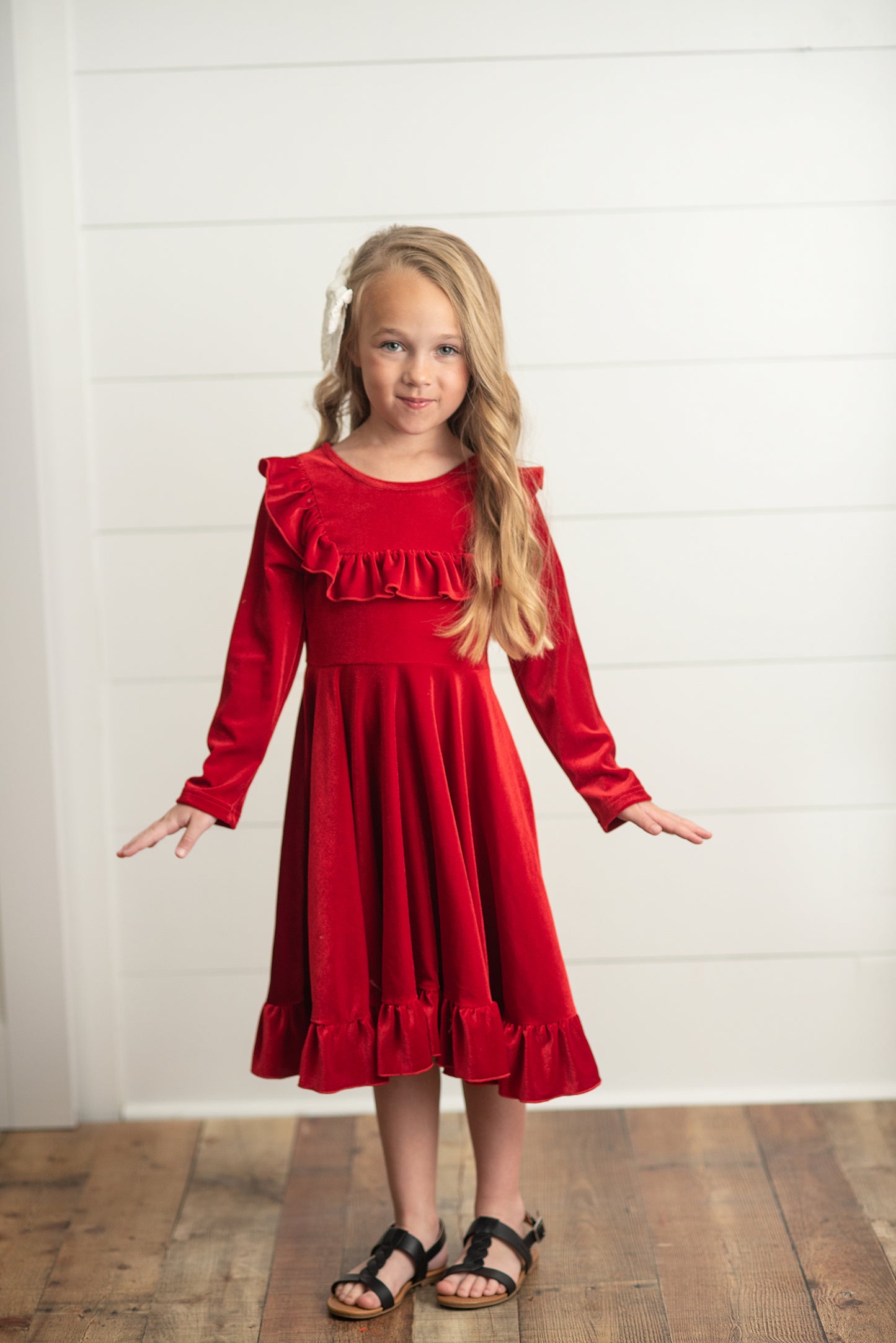 Red Velvet Dress