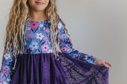Zoey Plum Swiss Dot Twirl Dress