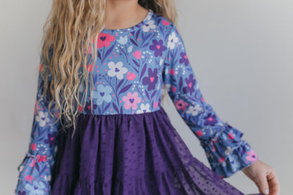 Zoey Plum Swiss Dot Twirl Dress