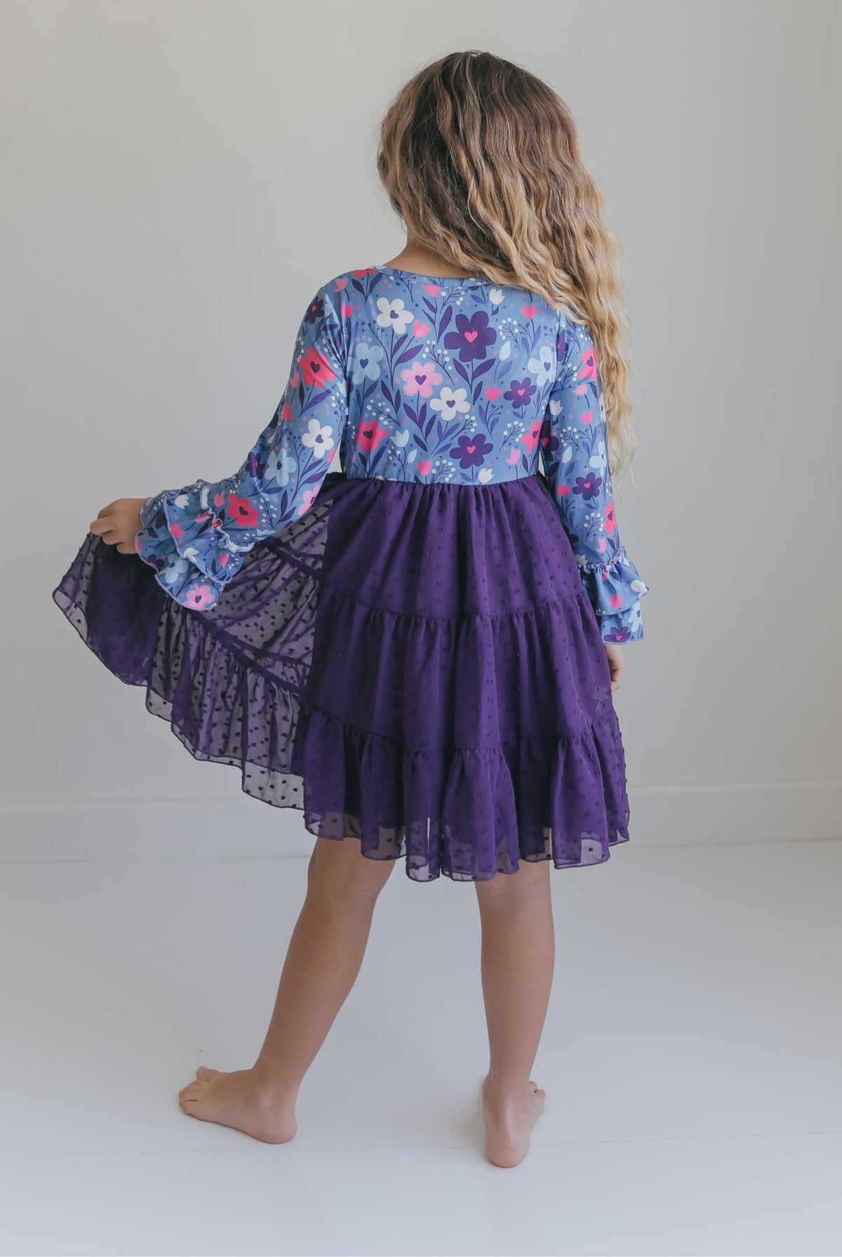 Zoey Plum Swiss Dot Twirl Dress
