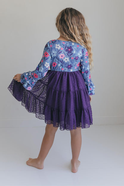 Zoey Plum Swiss Dot Twirl Dress