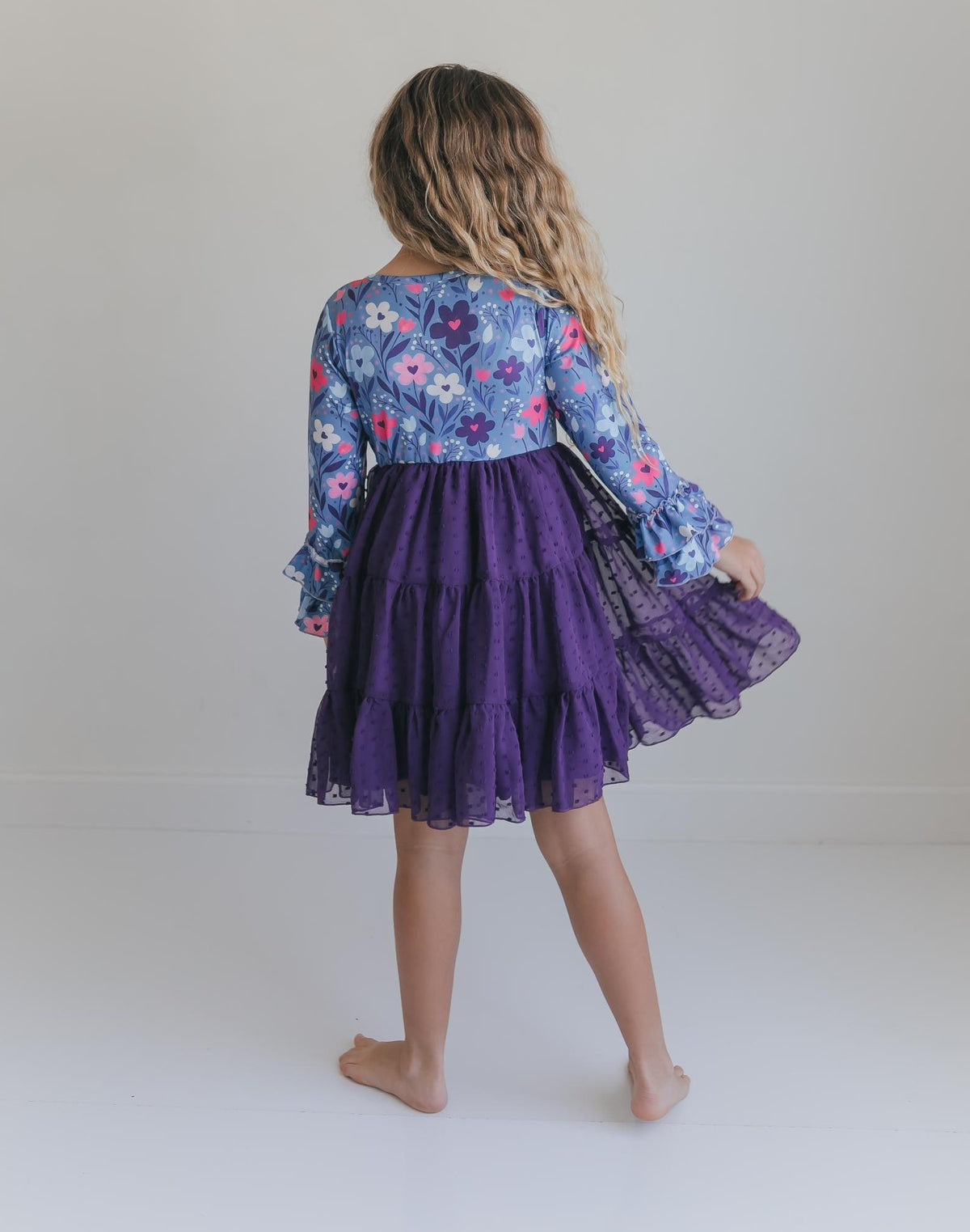 Zoey Plum Swiss Dot Twirl Dress