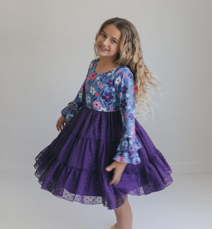 Zoey Plum Swiss Dot Twirl Dress