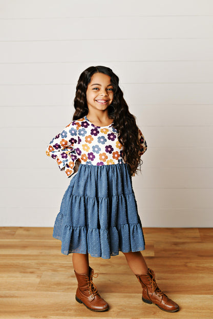 Zoey Twilight Teal Twirl Dress