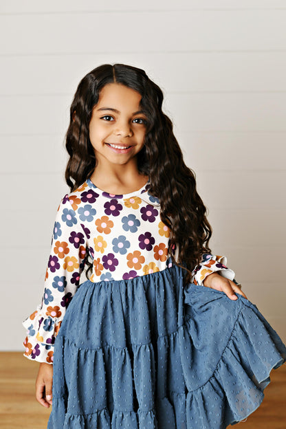 Zoey Twilight Teal Twirl Dress