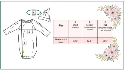 Blue Fish Baby Gown