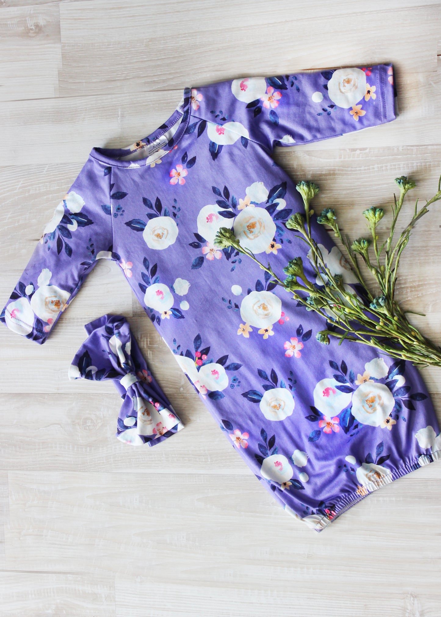 Lavender Baby Gown