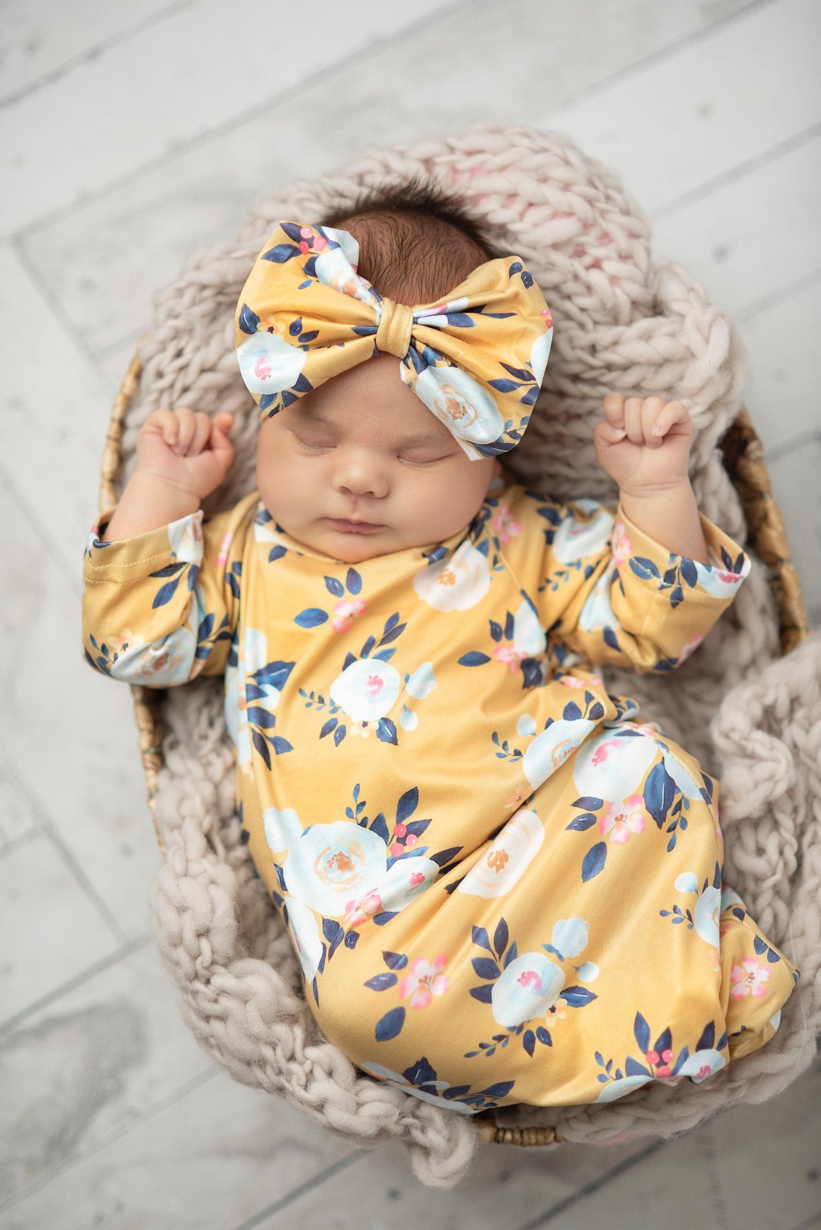 Mustard Baby Gown