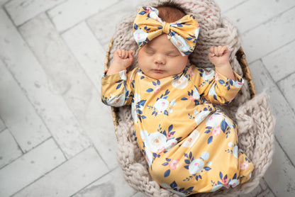 Mustard Baby Gown