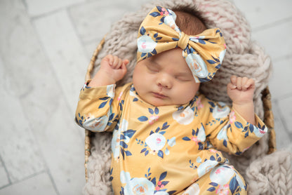 Mustard Baby Gown