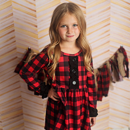 Red Buffalo Check w/ Leggings Set