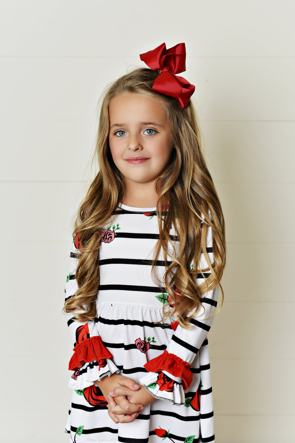 Red/Black Stripe Tunic Set