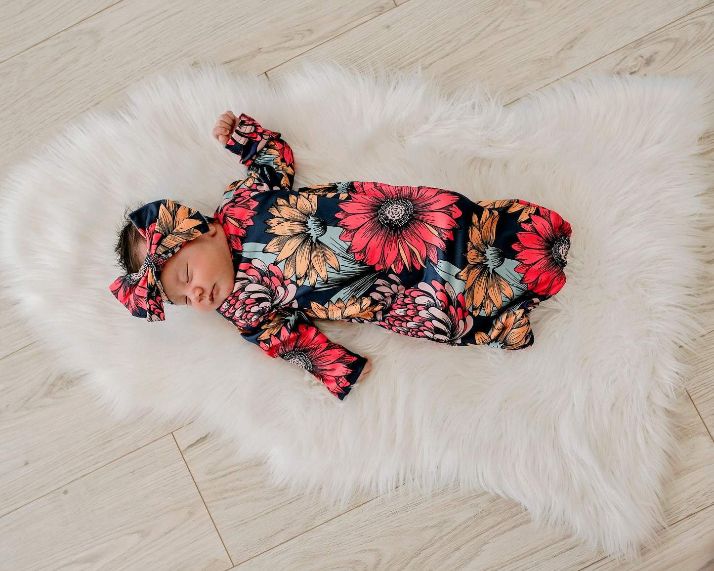 Sunflower Baby Gown